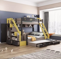 Nordic Modern Einfache Mutter-Kind Massivholz Kinder bett Multifunktion ale High-Low Doppeldecker Kleine Einheit Kombination für Kinder