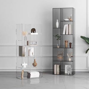 Gabinete de exhibición de acrílico transparente de color Gabinete de vino Estantería de armario Estante de exhibición Procesamiento fijo - Product Image 4