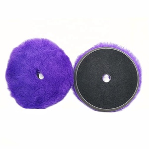 SHINEOPEN Polisseuse à double <span class=keywords><strong>action</strong></span> Polissage Couleur violette Tampon de polissage en laine douce - Product Image 1