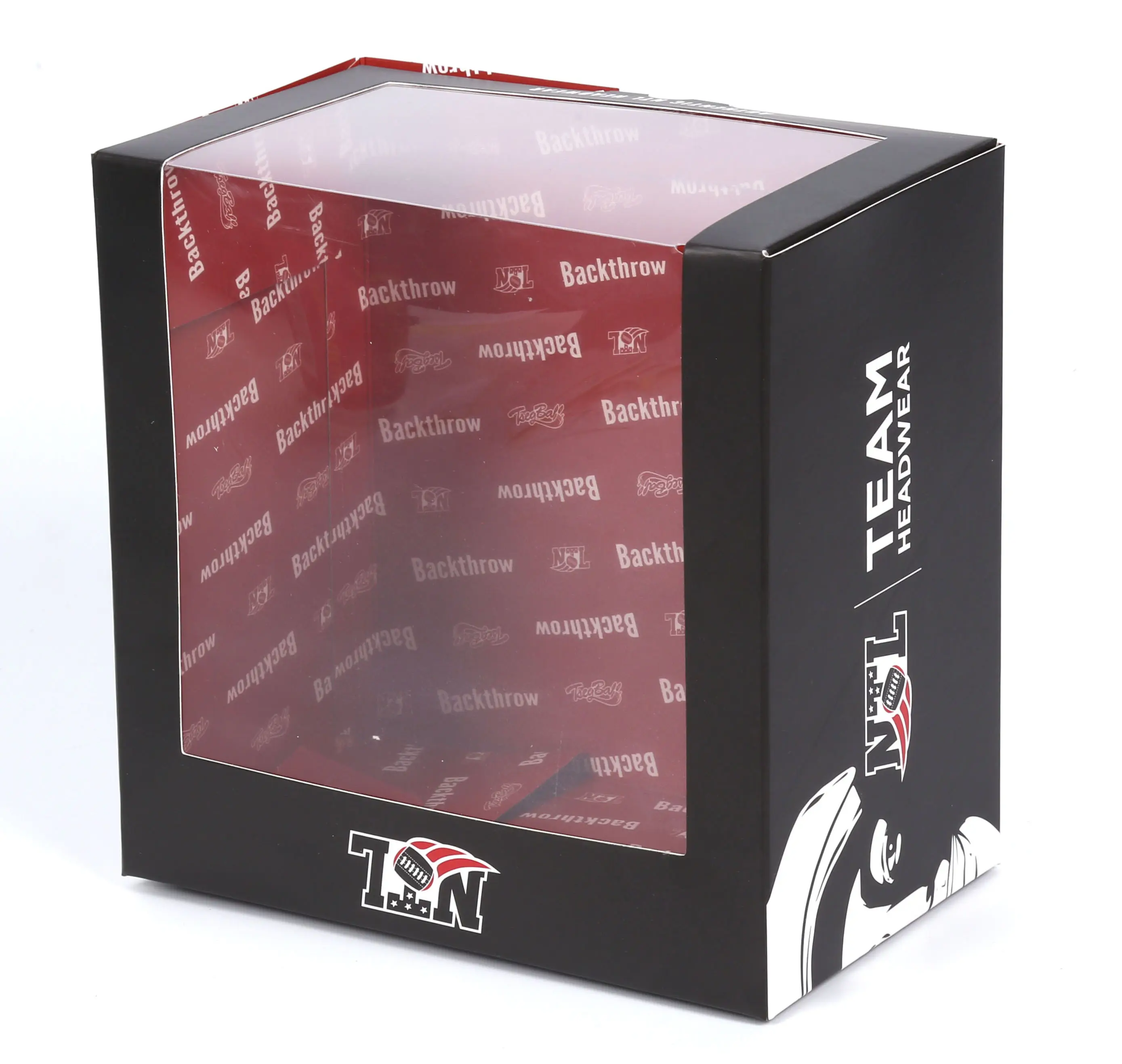 Wholesale Custom Cardboard Baseball Cap Paper Box Travel Custom Hat Box Packaging With Pvc Window