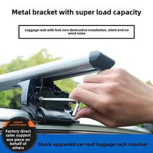 Barres de toit universelles <span class=keywords><strong>antivol</strong></span> en alliage d'aluminium HS-474 avec serrure, pour bagages de voiture, 5000 kg, 2,5x1,5x0,5 m - Product Image 2