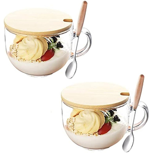 Mug à café en bois écologique avec cuillère 100/200ml, logo personnalisé, style américain, pour cadeaux - Product Image 1
