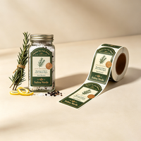 Étiquettes autocollantes pour emballages alimentaires en rouleau, solution d'étiquetage TEDDY FSC, bouteille de confiture de cerises