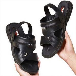 <span class=keywords><strong>Sandales</strong></span> pour hommes, prix d'usine, mode simple, décontractées, intérieures et extérieures, vente chaude, légères, à bout ouvert, semelles plates en PVC, pour hommes - Product Image 1