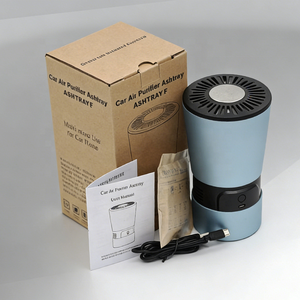 Cendrier de voiture électrique moderne portable à ions négatifs sans fumée en aluminium avec purificateur de fumée de cigarette intégré - Product Image 6