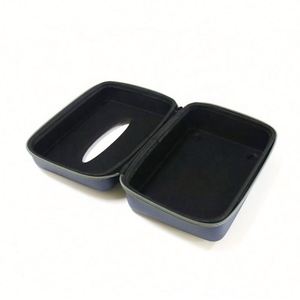 Caja de pañuelos impermeable con cierre de cremallera, de cuero EVA, lona, nailon y PU, estuche a prueba de golpes para coche, hogar, hotel y camping - Product Image 5