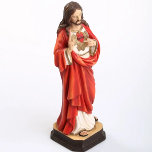 Figura Religiosa de la Sagrada Familia, Jesús y Virgen María, Pintada a Mano, Modelo de Resina para Decoración del Hogar, Regalo de Navidad Personalizado, RF-183 - Product Image 6