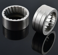 Piezas de Acero Inoxidable Mecanizadas por CNC de Alta Precisión con Brochado y Perforación para Mecanizado de Componentes de Prototipado Rápido