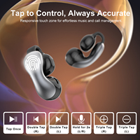 Offre Spéciale – Écouteurs intra-auriculaires à clip ouvert en alliage de zinc, modèle exclusif, Bluetooth 6.0 AB5756C, avec transducteur en cuivre de 12 mm, HiFi, pour le sport, la course, les trajets quotidiens et le bureau