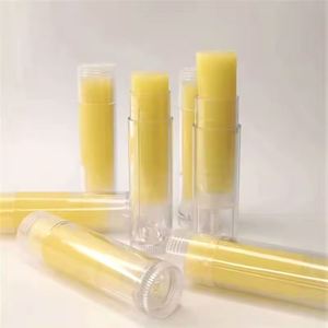 Bálsamo Labial Transparente con Sabor a Durazno Orgánico, con Logotipo Personalizado, en Barra Amarilla, Regalos Promocionales, Protector Solar Labial Voluminizador - Product Image 1