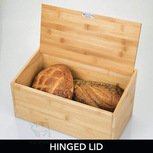 Elegante contenedor de pan de bambú para organización de encimeras - Product Image 2