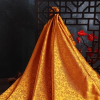 Tissu brocart 100 % polyester style chinois, motif floral jacquard, résistant à l'abrasion, anti-boulochage, pour jupes, Hanfu, Qipao