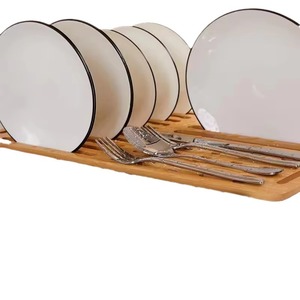 Portable Wooden <b>Dish</b> <b>Rack</b> Foldable Bamboo Drain Area For Kitchen Flatware Storage - Product Image 5