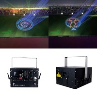 Proyector de Luz Láser para Escenario con Animación RGB a Prueba de Agua de 15W 21W, DMX ILDA, Luz Láser para Clubes DJ