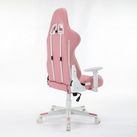 Fauteuil de Gaming Exécutif Traditionnel Rose à Dossier Haut, en Cuir, avec Massage 4D Rafraîchissant, Appuie-tête et Soutien Lombaire Convertibles, Pivotant, pour Chambre