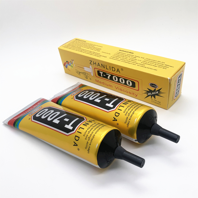 High Quality T7000 110ml Liquid Resin Epoxy Adhesive Black Glue and DIY Acrylic for Mobile Phone Repair