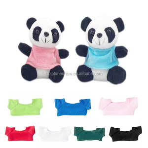 Peluche personalizzati regalo di san valentino 20CM Panda Kawaii PP peluche in cotone peluche Panda giocattoli con fiori di rosa - Product Image 4