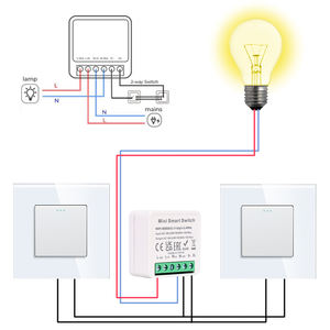 Bingoelec ミニ 2ウェイ Tuya <span class=keywords><strong>Zigbee</strong></span> スマートスイッチモジュール ワイヤレスコントロール ニュートラル付き スマートライトスイッチ 音声コントロール アリス対応 - Product Image 3