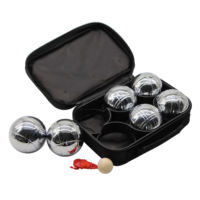 Aofit Classic Strue Silver, jeu de boules de pétanque portable en métal durable, 6 boules, style français Obut Jeu De Boules