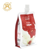 Sac d'emballage pour Sauce debout, outil de Ketchup professionnel à bec, sac d'emballage alimentaire avec bec d'angle, pochette à bec de Gel liquide 1kg