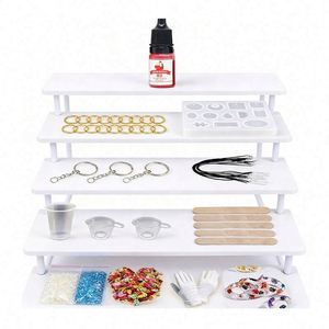Kit de fabrication de bijoux en résine fait main avec lumière UV transparente à durcissement rapide, outils de moulage pour créations artisanales, modèles de porte-clés - Product Image 2