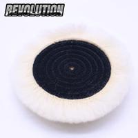 Tampons de polissage en laine double face de 8 pouces de haute qualité pour l'automobile et la marine, éponges de découpe et de polissage pour composés époxy, OEM, grain 400