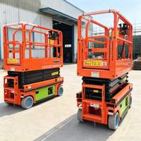 Plateforme de travail aérienne mobile électrique hydraulique à ciseaux pour nettoyage de bâtiments de 12, 18, 20 mètres, capacité 500 kg