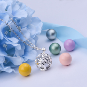 Ciondolo Angel Chime Caller Bola per Maternità, Gioielli all'Ingrosso Placcati Argento, <span class=keywords><strong>Collana</strong></span> con Sfera Armonica Bola - Product Image 3