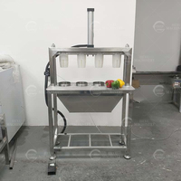 Hexu 304 RVS Paprika Ontkerningsmachine met Motor, Multifunctioneel voor Groente- en Fruitverwerking