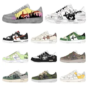 2024 Mens casual shoes fashion trendy custom Basketball A-F 1 Sneakers For Men Shoes Original Genuine Leather shoes