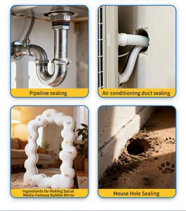 खिड़की और दरवाजे के लिए फोम सीलेंट; पर्यावरण के अनुकूल वाटरप्रूफ फिलर सीलेंट; प्लग-इन लीक - Product Image 4