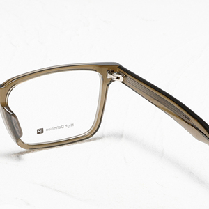 Monturas de gafas rectangulares de borde completo, color sólido, anti-UV, lentes de resina ligeras para adultos, unisex, uso diario. - Product Image 2
