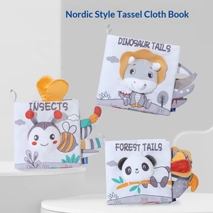 Livres sensoriels en <span class=keywords><strong>tissu</strong></span> froissé <span class=keywords><strong>Montessori</strong></span> pour bébés, jouets d'éveil, animaux en <span class=keywords><strong>tissu</strong></span> doux pour bébés - Product Image 6
