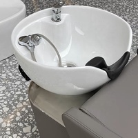 Lit de shampooing et de massage pour salon de coiffure, avec lavabo, vente chaude