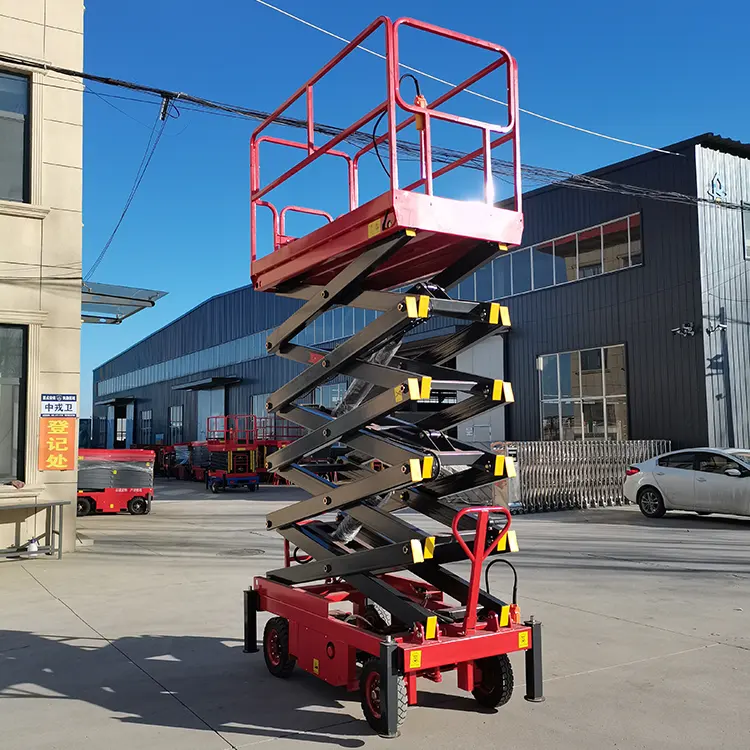 2024 CE New Electric Hydraulic Mobile Scissor Lift Table Mobile Lifting Platform For Maintenance