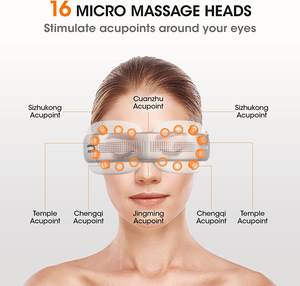 Profesional electrónico Visible inteligente mejora la vista inteligente vibración inalámbrico terapéutico calor portátil masajeador de ojos - Product Image 3