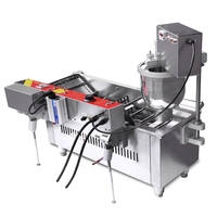 Machine électrique pour faire des donuts, appareil à gaz, double face, en acier inoxydable