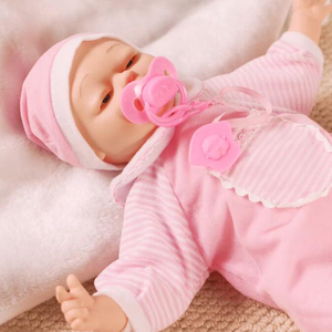 Muñeca Bebé Interactiva <span class=keywords><strong>de</strong></span> 41 cm, Muñeca Reborn Realista con Sonidos, con Ojos/Boca/<span class=keywords><strong>Vientre</strong></span> Móviles, Muñeca para Juego <span class=keywords><strong>de</strong></span> Imitación - Product Image 5