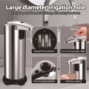 Dispensador de Jabón Automático de Acero Inoxidable a Pilas para Uso en Hoteles, con Sensor de Inducción, Accesorios para Baño - Product Image 3