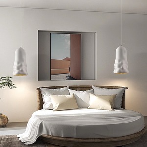 Lustre de salle à manger de style nordique Wabi-Sabi, lampe de chevet créative rétro japonaise, lampe de table de bar, éclairage décoratif - Product Image 1