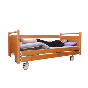 Kaixin Solid Wood Nursing <b>Bed</b> Manual Adjustable Home Care Hospital <b>Bed</b> For Elderly And <b>Disabled</b> Patients - Product Image 2