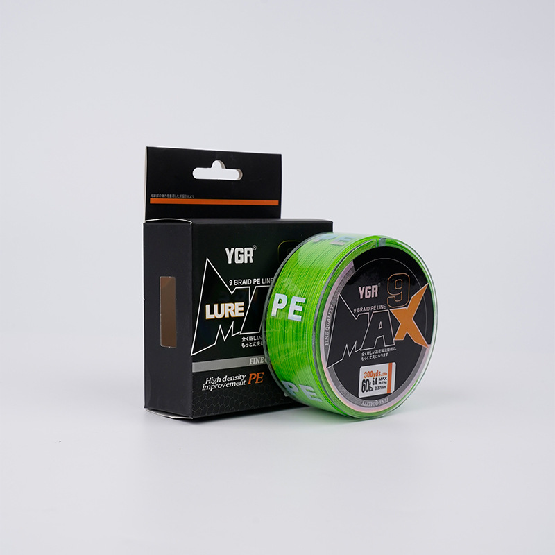 9 tressé-vert fluorescent