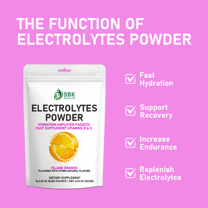 Poudre d'électrolytes à hydratation rapide personnalisée en usine, faible en sucre, favorise la fonction musculaire et l'endurance, avec vitamines C, B6, B12 - Product Image 3