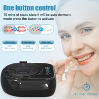 Limpiador ultrasónico con 4 luces LED UV para Invisalign, protectores bucales y aparatos ortopédicos