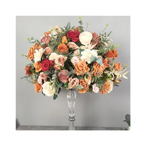 Best seller artificial flower bouquet cheap artificial flower manufacturer colorful flower mixed garland artificial wreath weddi