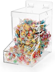 Kokone, dispensador de encimera de acrílico negro, montado en <span class=keywords><strong>la</strong></span> pared, dulces, lavavajillas, cápsulas de lavandería, tapas de contenedores, bolsas de plástico, <span class=keywords><strong>despensa</strong></span> de cocina - Product Image 6