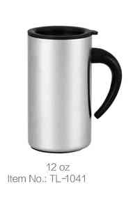 Mug à café en acier inoxydable, design moderne, double paroi, isotherme, anti-fuite, taille fine, cadeau d'affaires, direct usine - Product Image 2