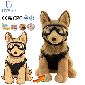 UYEAH OEM/ODM Faible MOQ Haute Qualité Design Personnalisé Jouet en Peluche Chien de <span class=keywords><strong>Police</strong></span> Cool Jouet en Peluche Loup Chien Doux et Moelleux Personnalisé - Product Image 1