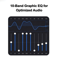 Suppresseur de rétroaction IA entièrement automatique AF300, égaliseur 10 bandes, mixeur automatique, anti-sifflement, processeur numérique quadri-CPU 24 bits 96 kHz
