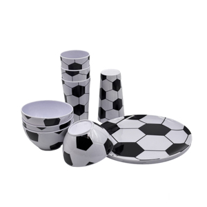 Nuovo Design Set di Stoviglie in Melamina per Calcio e Partite Mondiali, Piatti, Ciotole e Tazze per Guardare le Partite - Product Image 5